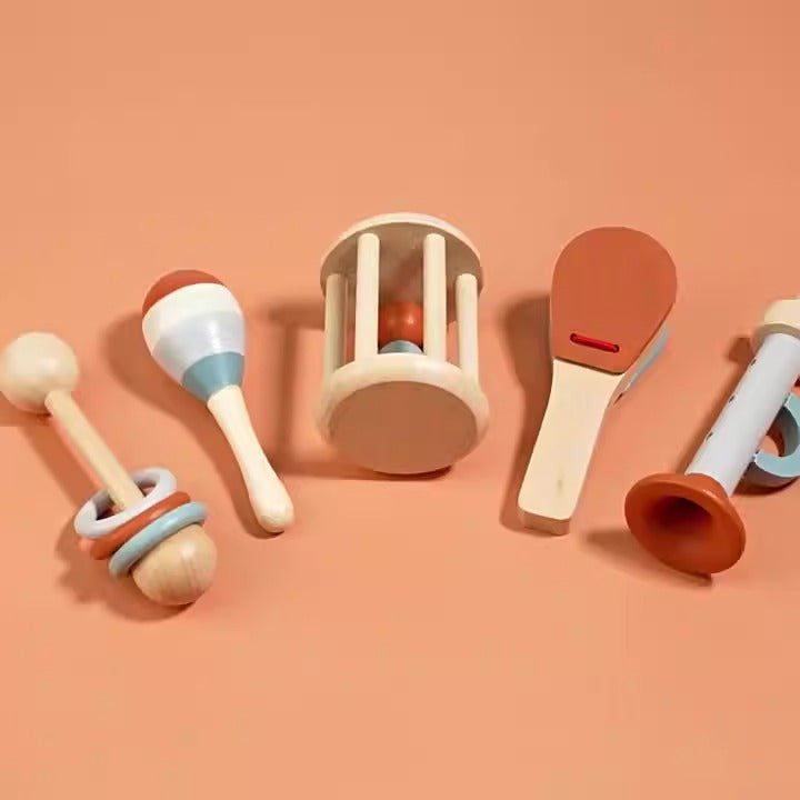 5 Piece Baby Musical Instruments | Sensory Shaker Toy for Babies and Toddlers