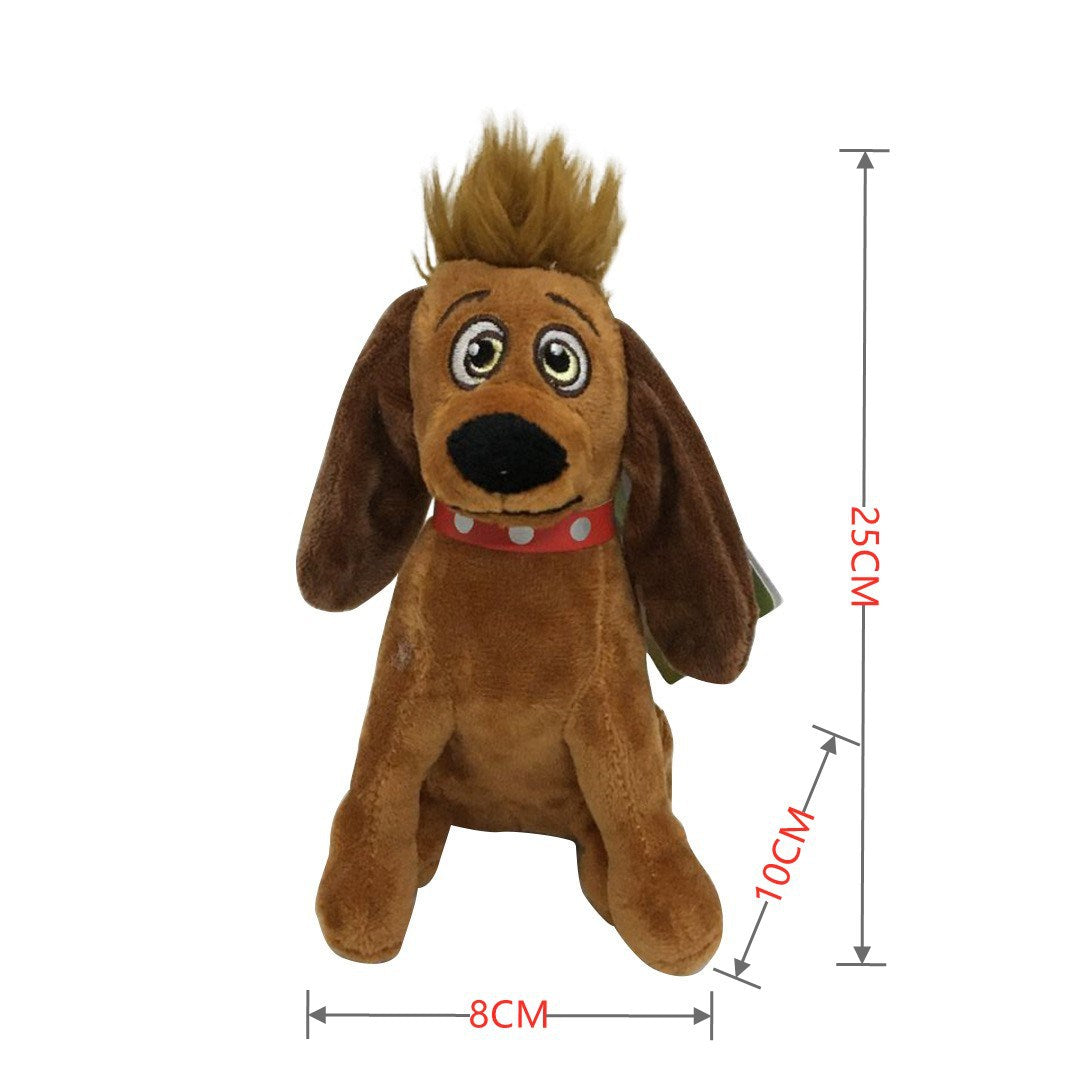 Kids Christmas Grinch Monster Plush Toy |  Green Hair Grinch Cartoon Doll
