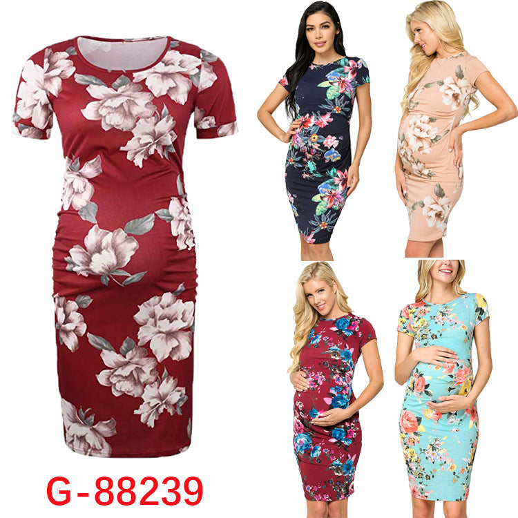 Floral Print Maternity Dress