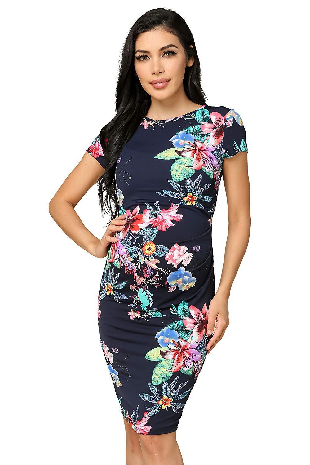 Floral Print Maternity Dress