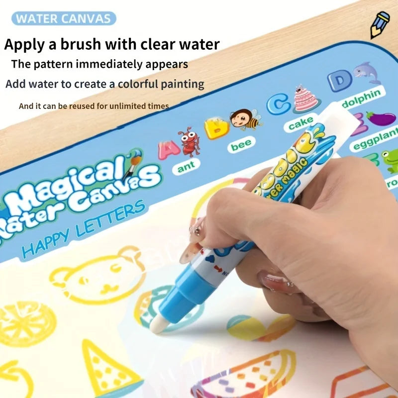 Vanishing Water Painting Canvas Mat For Children | Cognitive Play Activity Toy For Babies