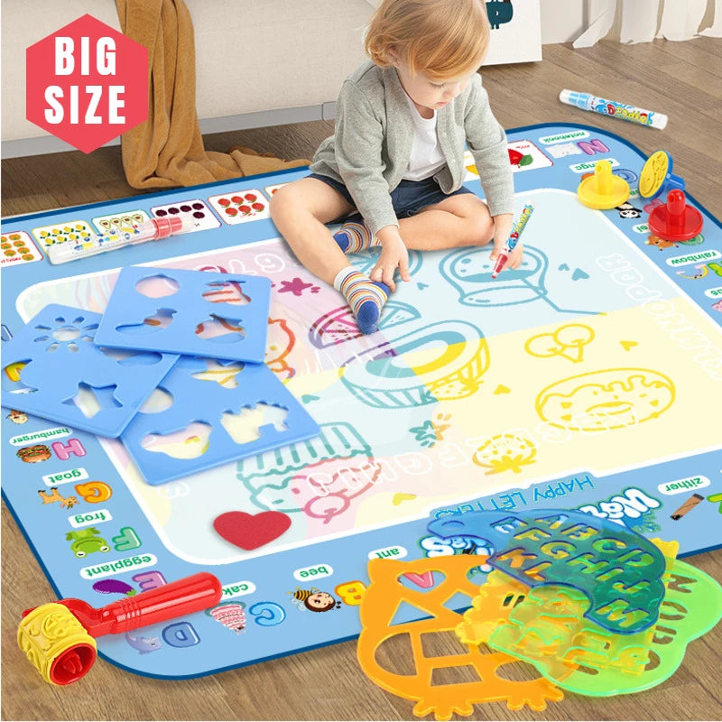 Vanishing Water Painting Canvas Mat For Children | Cognitive Play Activity Toy For Babies