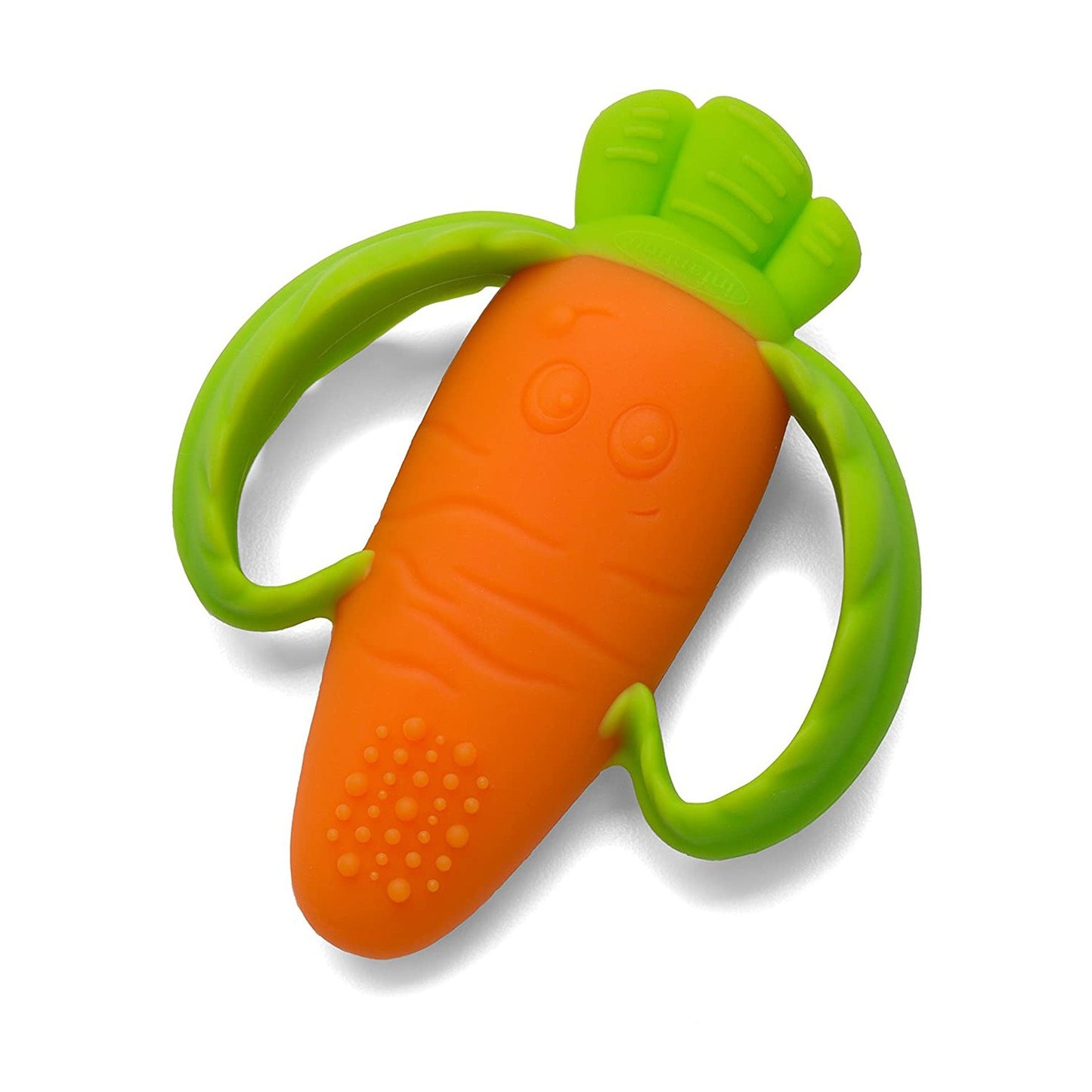 Carrot Gum/Teeth Grinder Silicone Teething Support | Babies Soft Teething Toy | Anti-Swallow Hand Held Dental Hygiene Toy for Babies