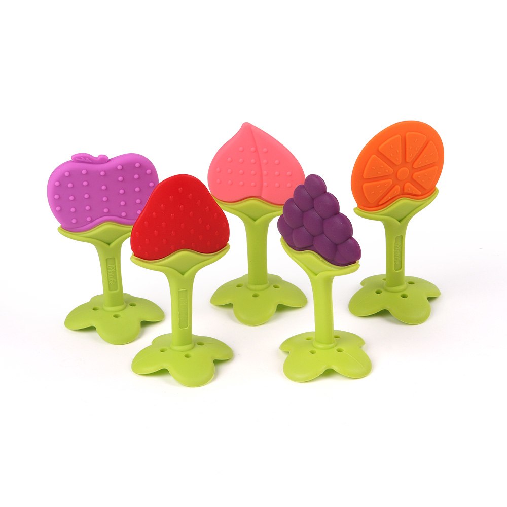 Colorful Silicone Fruit for Soothing Teething Babies |  For Babies Gum Oral Hygiene