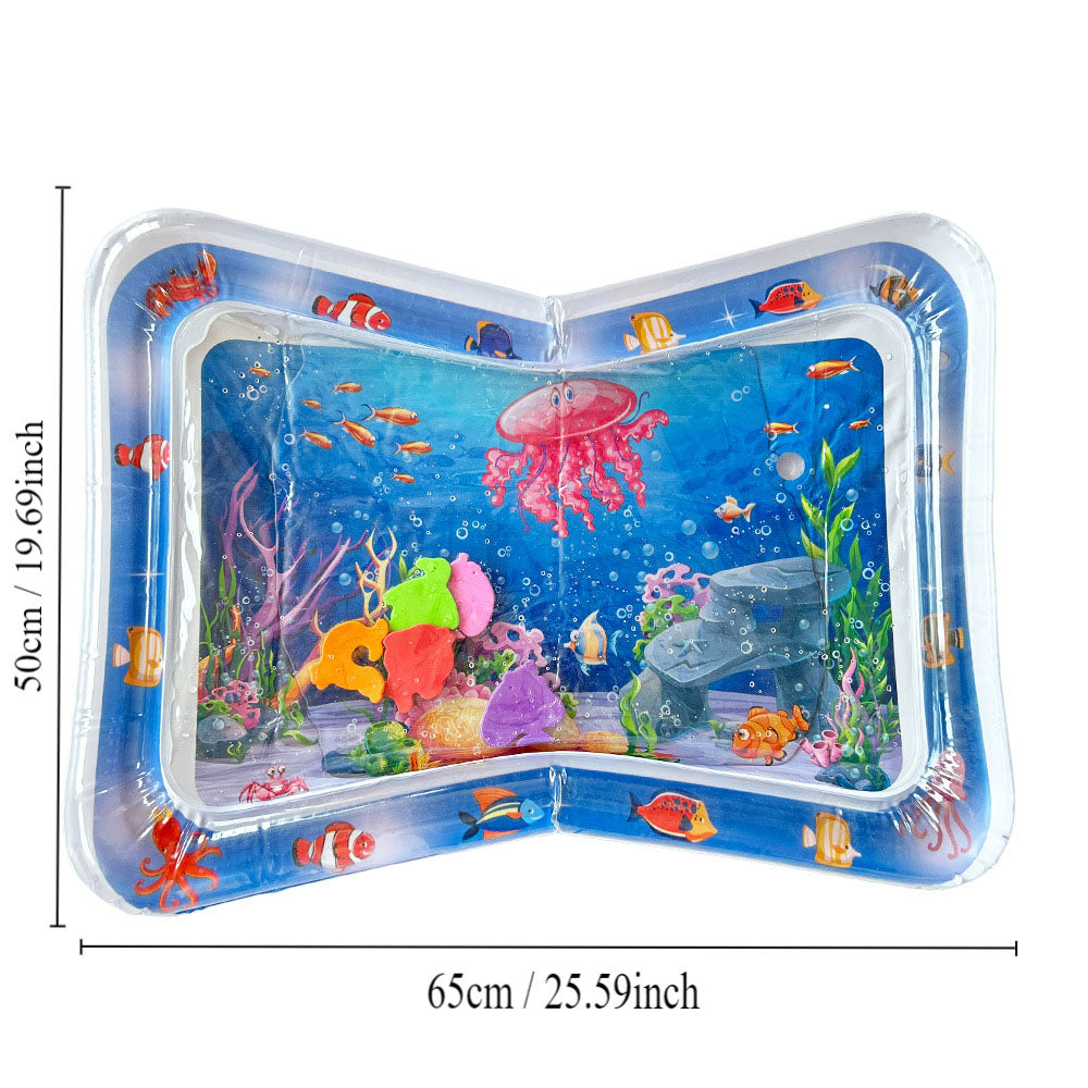 Baby's Fun Inflatable Water Tummy Time Pad | Water Bed Play Mat 0 to 6 months