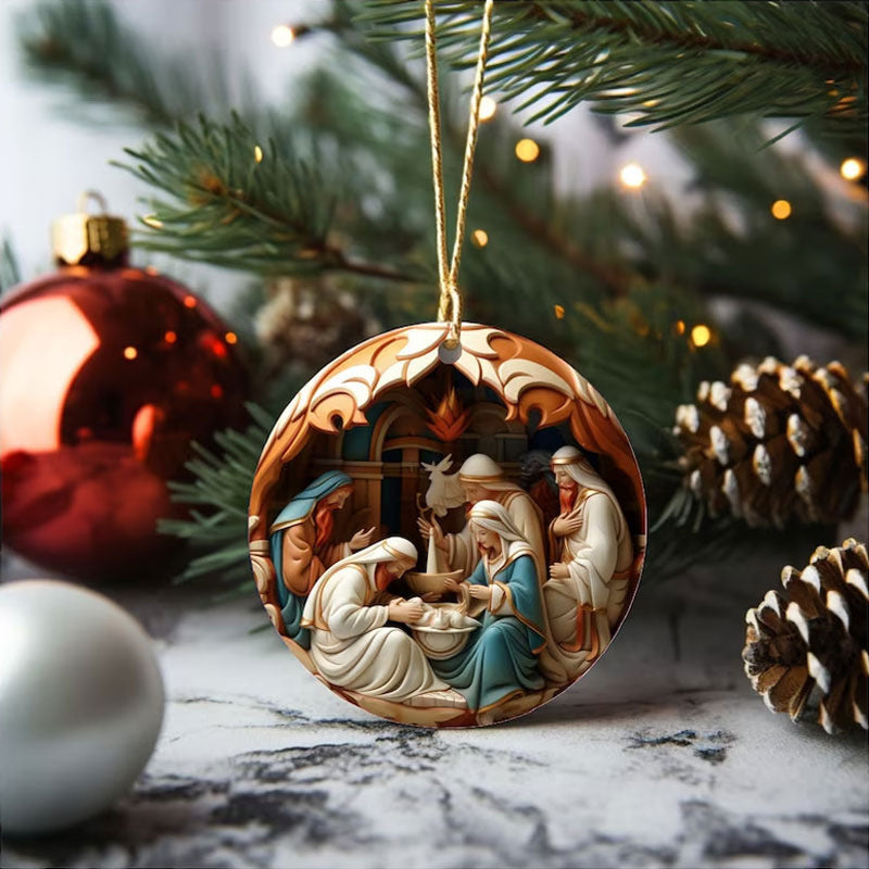 Nativity Christmas Bauble