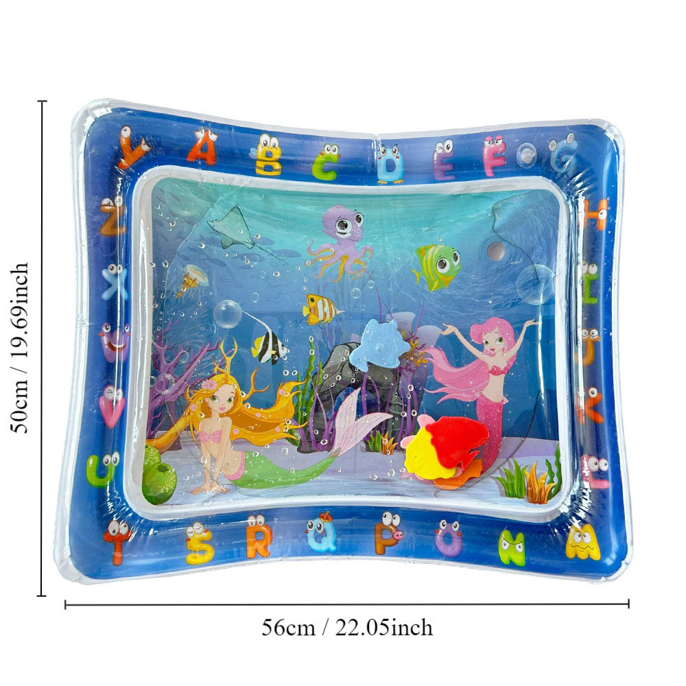 Baby's Fun Inflatable Water Tummy Time Pad | Water Bed Play Mat 0 to 6 months