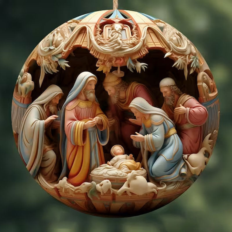 Nativity Christmas Bauble