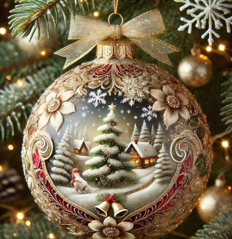 3D Fairy Tale Planet Christmas Ornament