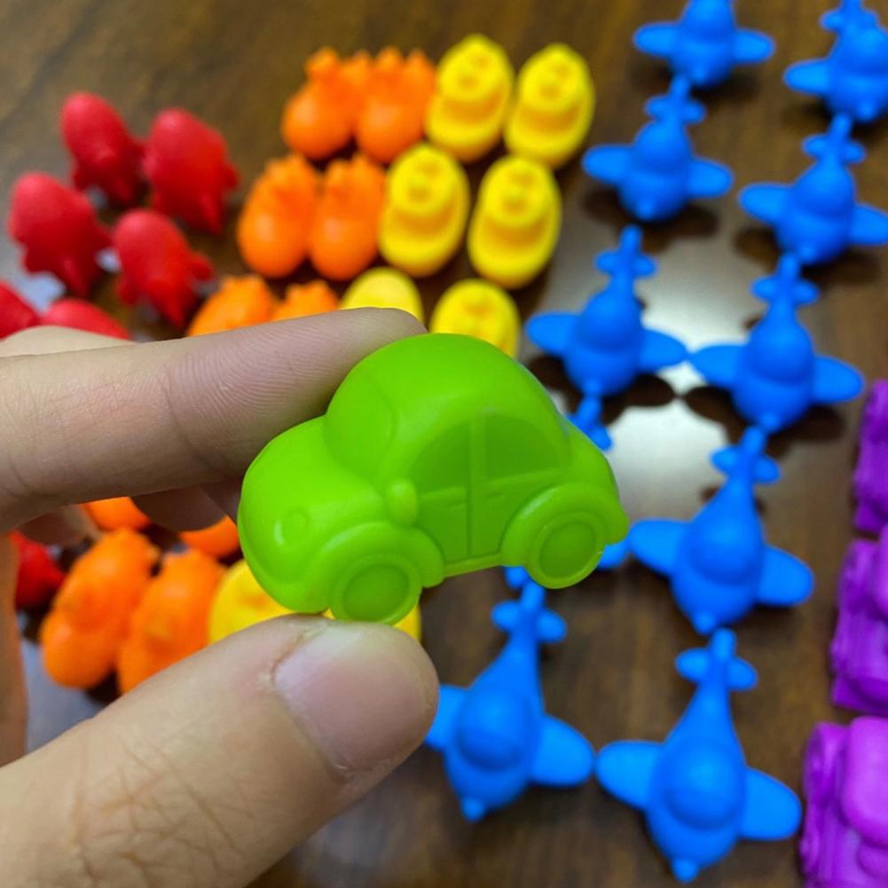 Baby's Montessori Counting Bowls For Early Cognitive Education | Object Identification Counting Activities With Animal Shapes