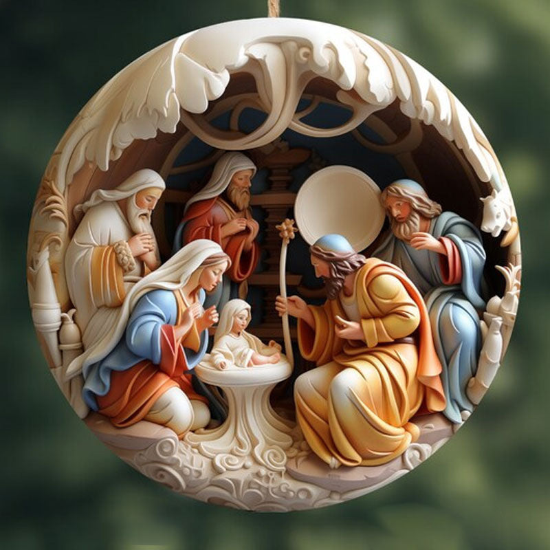 Nativity Christmas Bauble