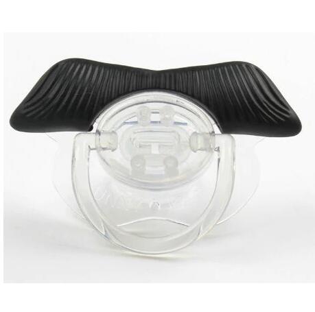 Funny Pacifier Photobooth Props Mustache Pacifiers, Soft Silicone Cute Kissable Lips and Teeth Pacifier for Baby