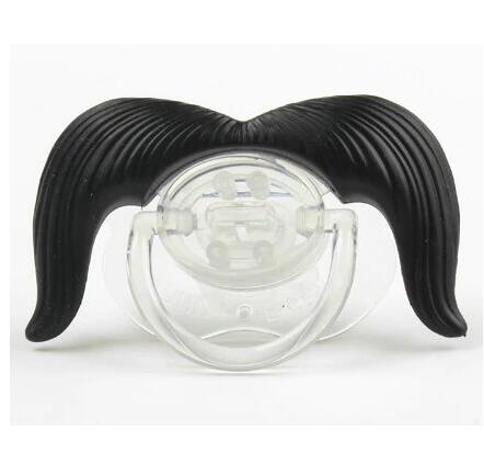 Funny Pacifier Photobooth Props Mustache Pacifiers, Soft Silicone Cute Kissable Lips and Teeth Pacifier for Baby