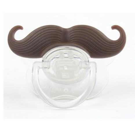 Funny Pacifier Photobooth Props Mustache Pacifiers, Soft Silicone Cute Kissable Lips and Teeth Pacifier for Baby