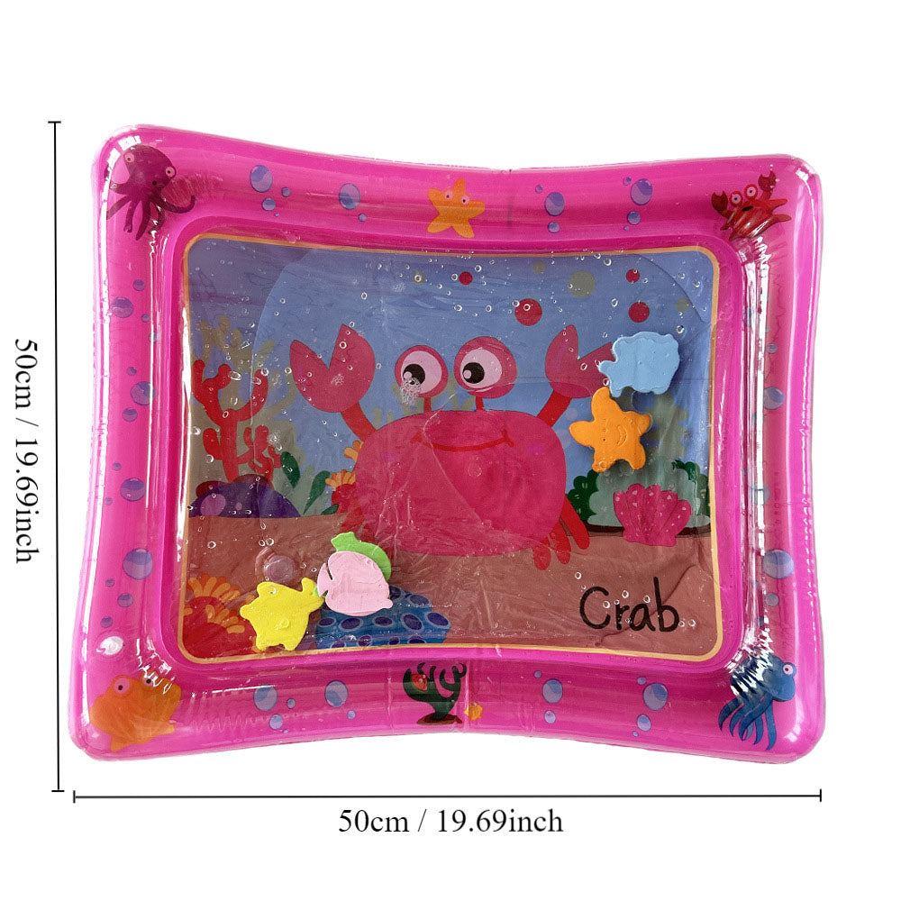 Baby's Fun Inflatable Water Tummy Time Pad | Water Bed Play Mat 0 to 6 months