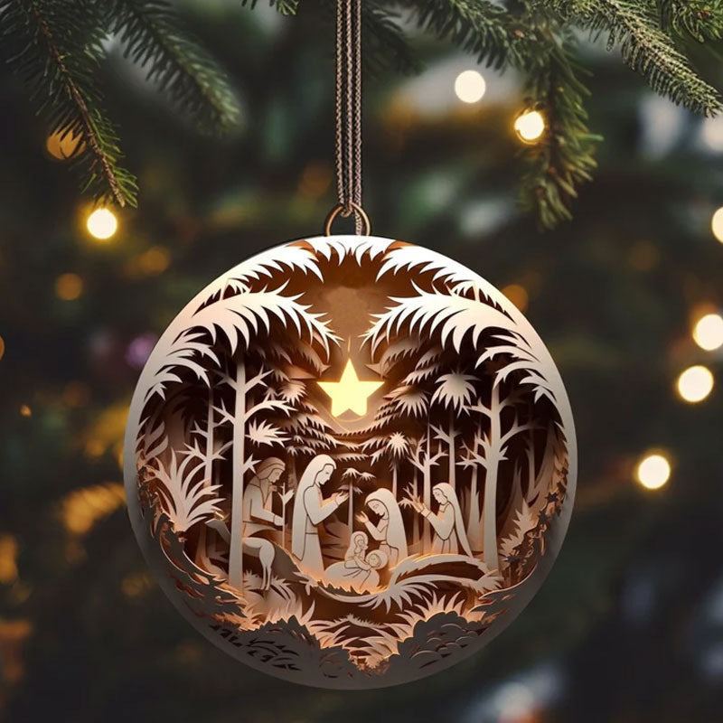 Nativity Christmas Bauble