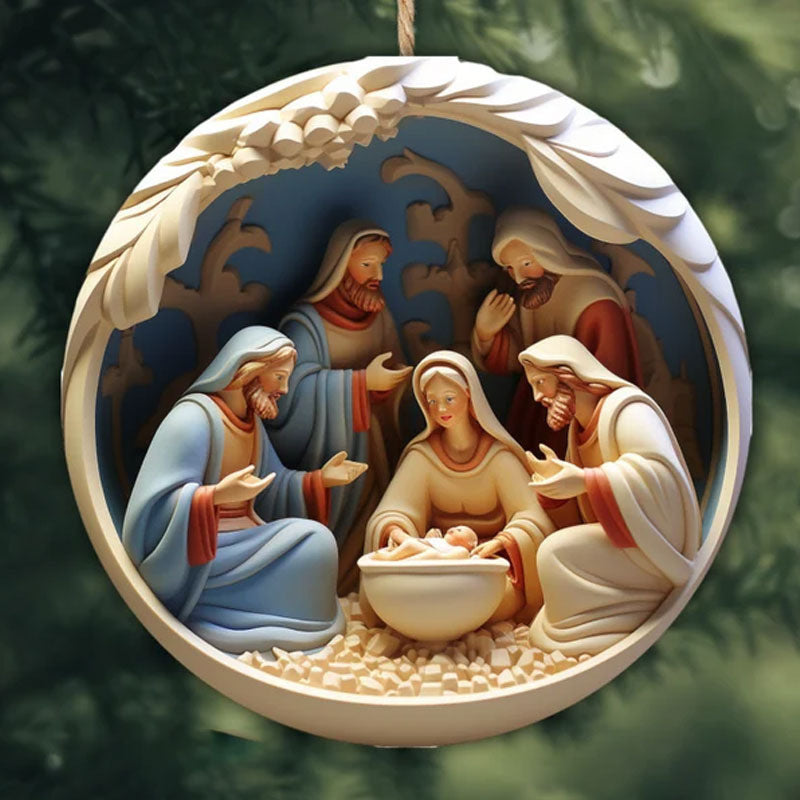 Nativity Christmas Bauble