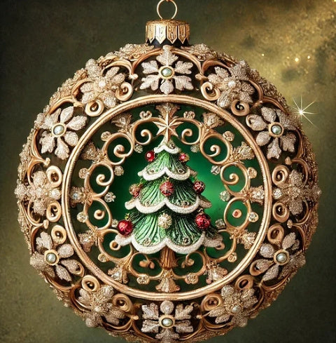 3D Fairy Tale Planet Christmas Ornament