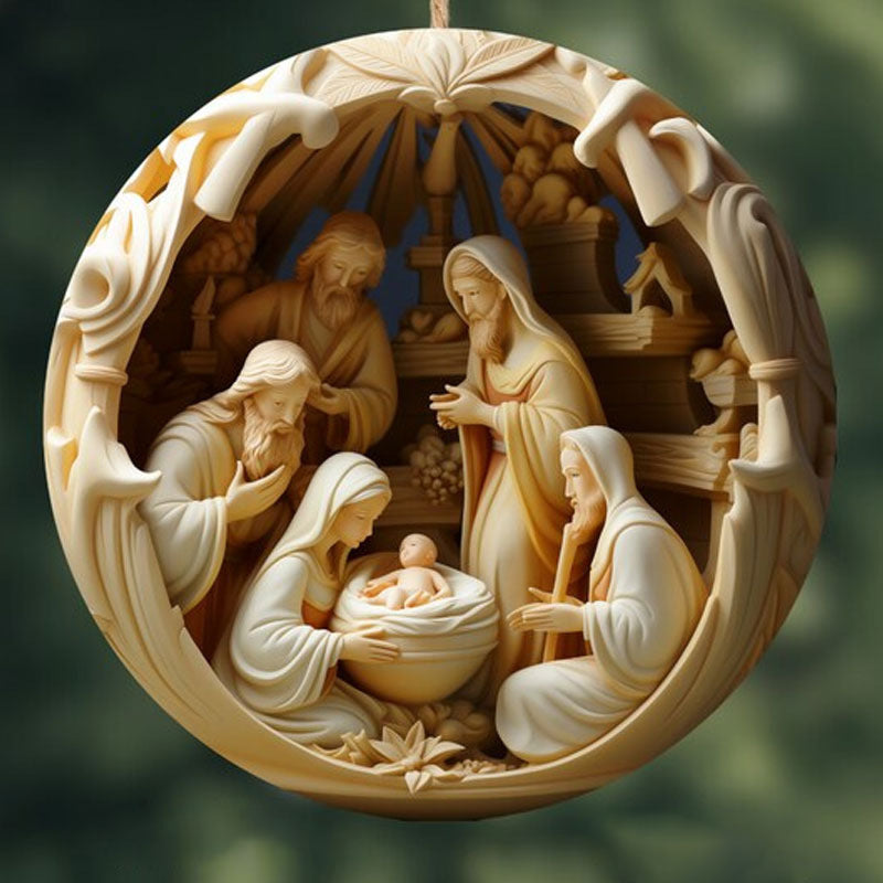 Nativity Christmas Bauble